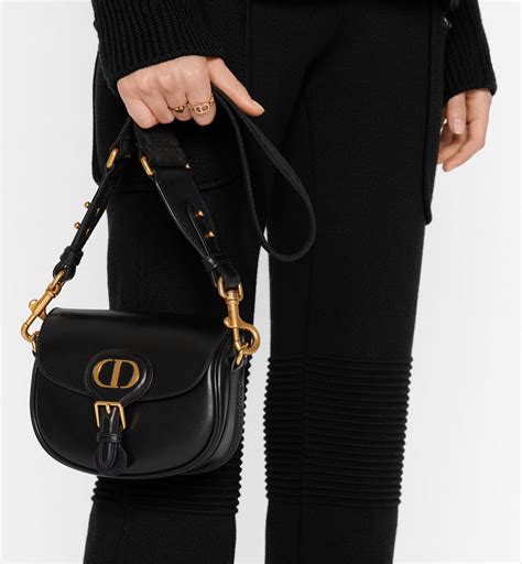 medium dior bobby bag black box calfskin|Dior bobby purse.